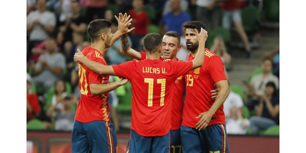 Spania oppvarming match 1-0 Tunisia